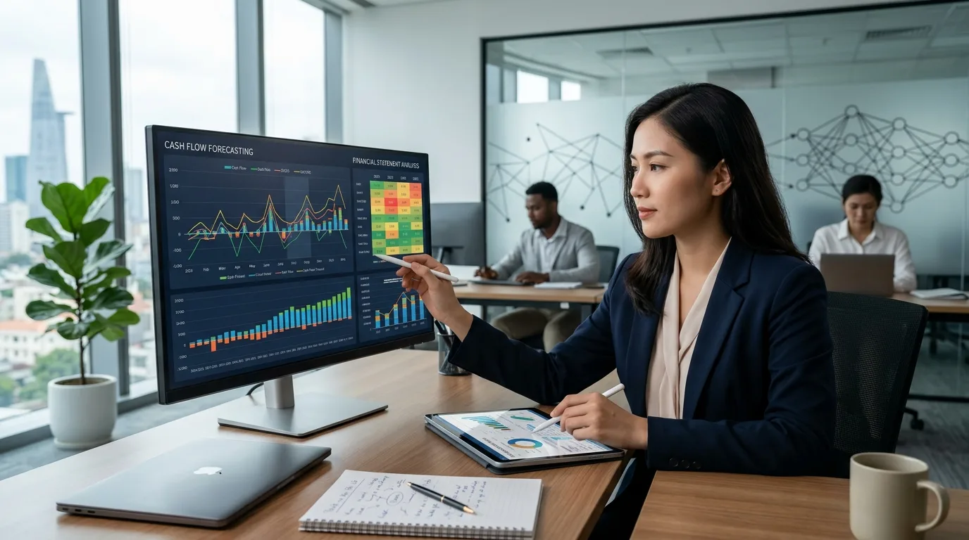 AI Trong Tài Chính Doanh Nghiệp: Dự Báo Dòng Tiền & Phân Tích BCTC Thực Tế