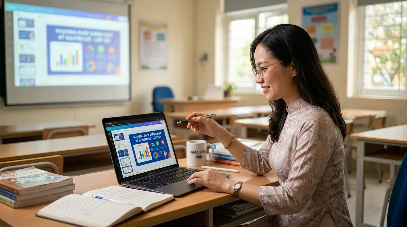Dùng Canva AI làm slide bài giảng có thực sự hiệu quả hơn soạn giáo án truyền thống?