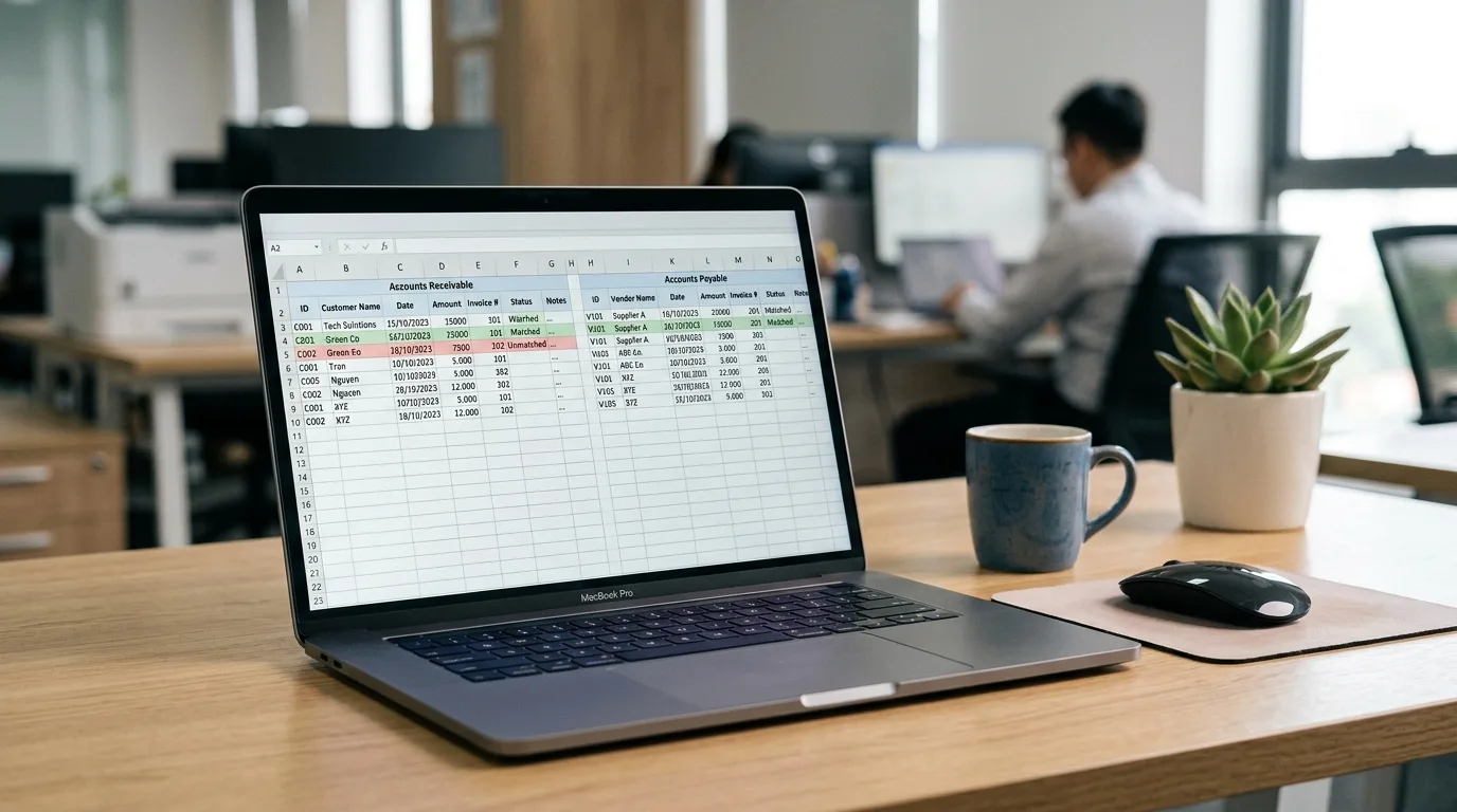 Định dạng file Excel chuẩn để nhập dữ liệu công nợ vào agent tự động