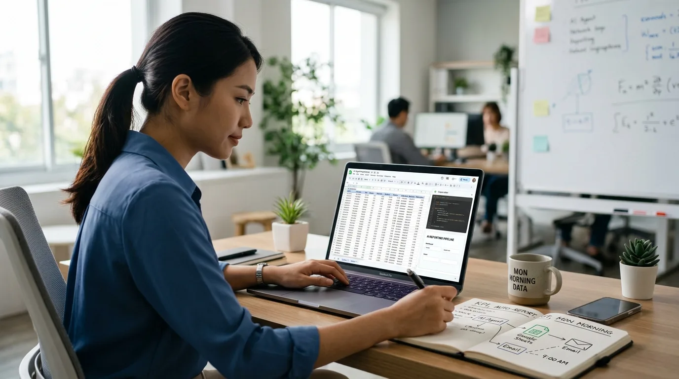 Cách Tạo Báo Cáo Tự Động Hàng Tuần Bằng AI Agent Kết Nối Google Sheets