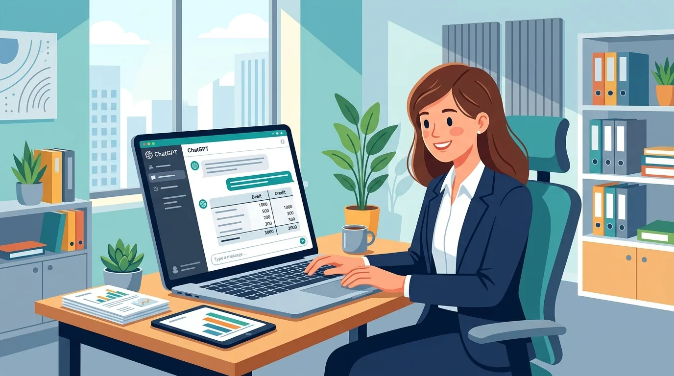 Kế toán viên dùng ChatGPT để định khoản kế toán nhanh chóng và chính xác
